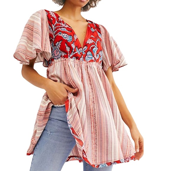 Free People Tops - Free People Under the Sun Boho Tunic Top